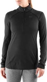 image for Large Black REI Co-op Lightweight Base Layer Half-Zip Top - Women's